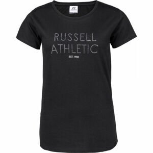 Russell Athletic S/S TEE Dámske tričko, čierna,strieborná, veľkosť