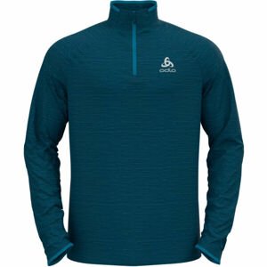 Odlo MIDLAYER 1/2 ZIP RUN EASY WARM Mikina s 1/2 zipsom, modrá, veľkosť XXL