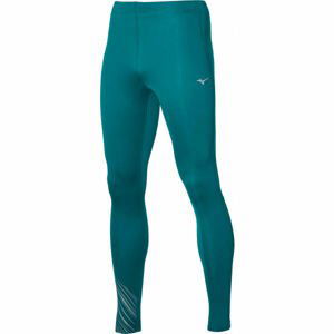 Mizuno WARMALITE TIGHT Pánske zateplené elastické nohavice, modrá, veľkosť 2XL