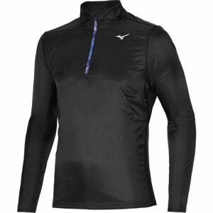 Mizuno HYBRID LS HZ Pánske funkčné tričko s dlhým rukávom, čierna, veľkosť XXL