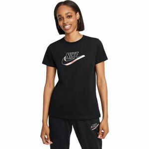 Nike NSW TEE FUTURA W Dámske tričko, čierna, veľkosť L