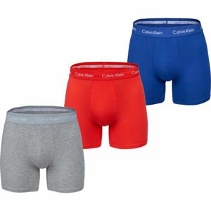 Calvin Klein 3P BOXER BRIEF Pánske boxerky, sivá, veľkosť S