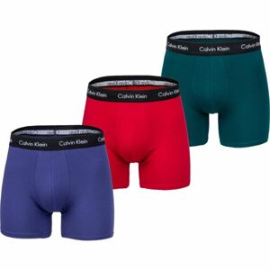 Calvin Klein 3P BOXER BRIEF Pánske boxerky, červená, veľkosť S