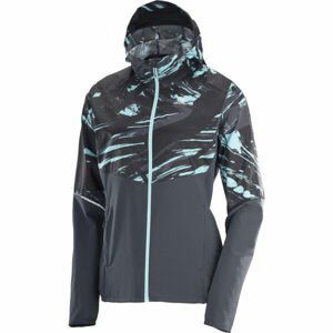 Salomon AGILE FZ HOODIE W Dámska bunda, tmavo sivá, veľkosť L