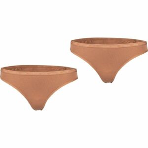 Calvin Klein THONG 2PK Dámske tangá, béžová, veľkosť S