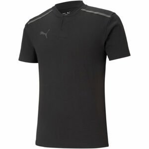 Puma TEAMCUP CASUALS POLO Pánske polo tričko, čierna, veľkosť XL