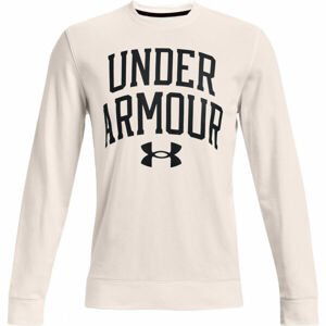 Under Armour RIVAL TERRY CREW Pánska mikina, biela, veľkosť S