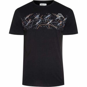 Kappa LOGO CARMES Pánske tričko, čierna,mix, veľkosť