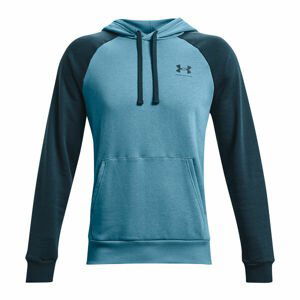 Under Armour RIVAL FLC COLORBLOCK HD Pánska mikina, modrá, veľkosť XL