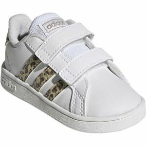 adidas GRAND COURT I Detská voľnočasová obuv, biela, veľkosť 26