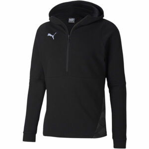 Puma TEAM FINAL 21 CASUALS HOODY Pánska športová mikina, čierna, veľkosť M