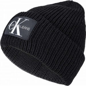Calvin Klein MONOGRAM BEANIE WL Zimná čiapka, čierna, veľkosť UNI