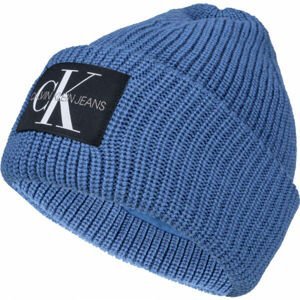 Calvin Klein MONOGRAM BEANIE WL Zimná čiapka, modrá, veľkosť UNI