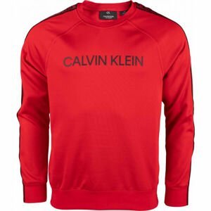 Calvin Klein PULLOVER Pánska mikina, červená, veľkosť L