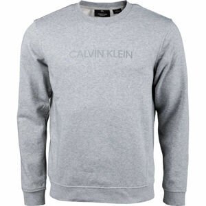 Calvin Klein PULLOVER Pánska mikina, sivá, veľkosť L