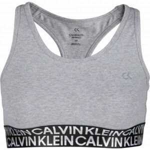 Calvin Klein LOW SUPPORT SPORTS BRA Dámska športová podprsenka, sivá, veľkosť S