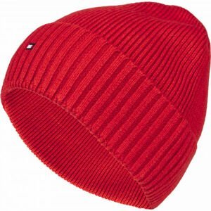 Tommy Hilfiger PIMA COTTON BEANIE Pánska zimná čiapka, červená, veľkosť