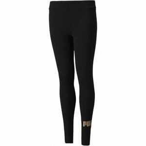 Puma ESS+LOGO LEGGINGS G Dievčenské legíny, čierna, veľkosť 152