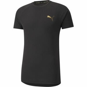 Puma EVOSTRIPE TEE Pánske športové tričko, čierna, veľkosť XL