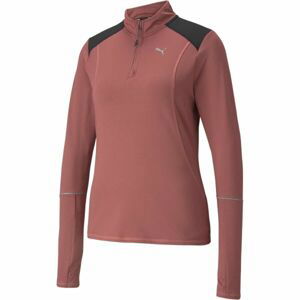 Puma RUN WINTERIZED 1/2 ZIP W Dámska mikina, ružová, veľkosť L