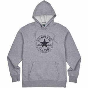 Converse CHUCK TAYLOR ALL STAR PATCH PULLOVER HOODIE Pánska mikina, sivá, veľkosť L