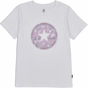 Converse FALL FLORAL PATCH GRAPPHIC TEE  XS - Dámske tričko