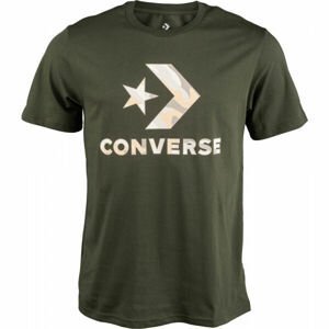Converse CAMO FILL GRAPPHIC TEE kaki L - Pánske tričko