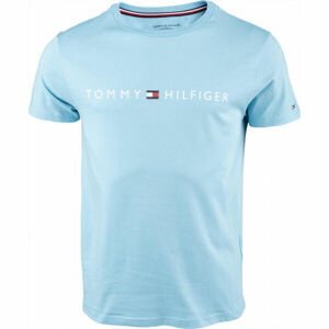 Tommy Hilfiger CN SS TEE LOGO Pánske tričko, svetlomodrá, veľkosť M