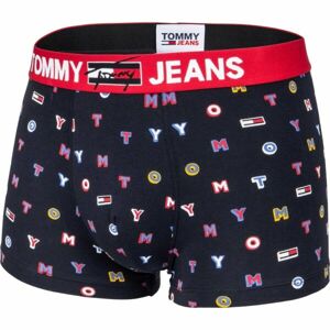 Tommy Hilfiger TRUNK PRINT Pánske boxerky, tmavo modrá, veľkosť M