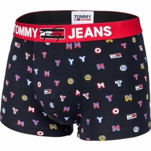 Tommy Hilfiger TRUNK PRINT Pánske boxerky, tmavo modrá, veľkosť S