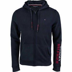 Tommy Hilfiger FZ HOODIE Pánska mikina, tmavo modrá, veľkosť M