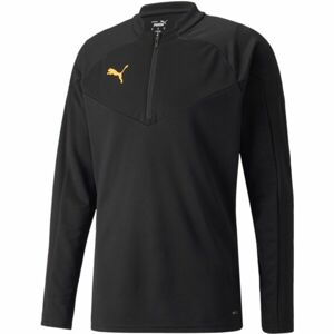 Puma INDIVIDUALFINAL 1/4 ZIP TRAINING TOP Pánska futbalová mikina, čierna, veľkosť M