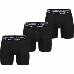 Nike E-DAY COTTON STRETCH BOXER BRIEF LONG 3PK Pánske boxerky, čierna, veľkosť XL