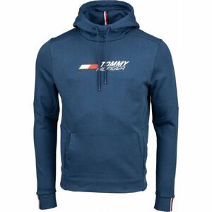 Tommy Hilfiger TERRY LOGO HOODY Pánska mikina, modrá, veľkosť M