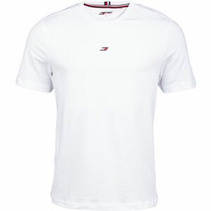 Tommy Hilfiger MOTION FLAG LOGO TEE Pánske tričko, biela, veľkosť M