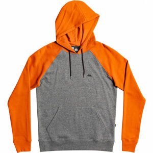 Quiksilver ESSENTIALS HOOD RAGLAN tmavo sivá 2XL - Pánska mikina