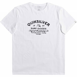 Quiksilver CLOSED CAPTION SS Pánske tričko, biela, veľkosť M