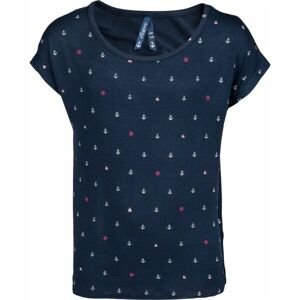 Lewro DANIELE Dievčenské tričko, tmavo modrá, veľkosť 128-134
