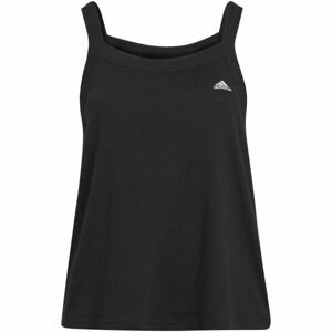 adidas YOGA TANK INC Dámske športové tričko v plus size, čierna, veľkosť 1x