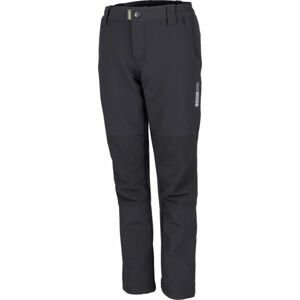 Lewro MOESS Detské outdoorové nohavice, čierna, veľkosť 128-134
