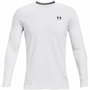 Under Armour CG ARMOUR FITTED CREW Pánske tričko, biela, veľkosť