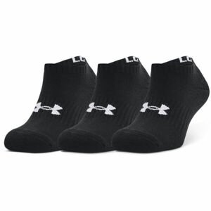 Under Armour CORE NO SHOW 3PK Pánske členkové ponožky, čierna, veľkosť XL