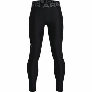 Under Armour HG ARMOUR LEGGINGS Chlapčenské legíny, čierna, veľkosť S