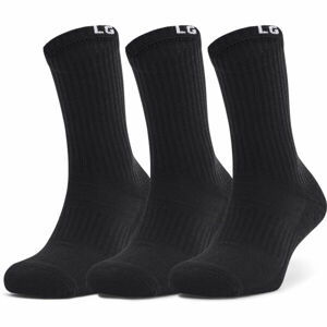 Under Armour CORE CREW 3PK Pánske ponožky, čierna, veľkosť 43-47