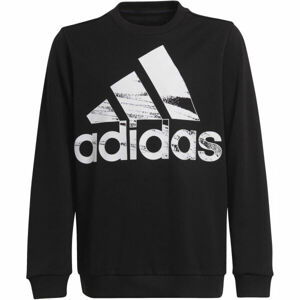 adidas LOGO SWEAT Chlapčenská mikina, čierna, veľkosť 164