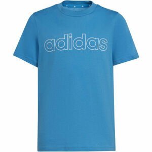 adidas LIN T Chlapčenské tričko, modrá, veľkosť 116
