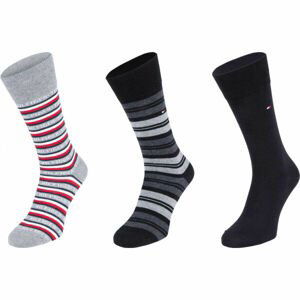 Tommy Hilfiger MEN SOCK 3P GIFTBOX TOMMY Pánske ponožky, čierna, veľkosť 43 - 46