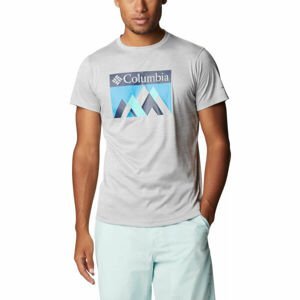 Columbia ZERO RULES SHORT Pánske tričko, sivá, veľkosť XXL