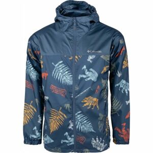 Columbia FLASH CHALLENGER™ NOVELTY WINDBREAKER Pánska ľahká vetrovka, tmavo modrá, veľkosť L