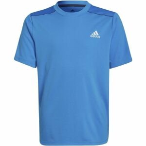 adidas D4S TEE Chlapčenské športové tričko, modrá, veľkosť 152